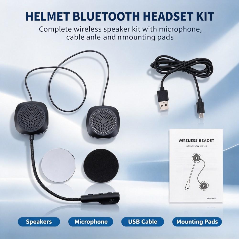 Bluetooth Speaker - Auriculares Bluetooth para casco de moto,