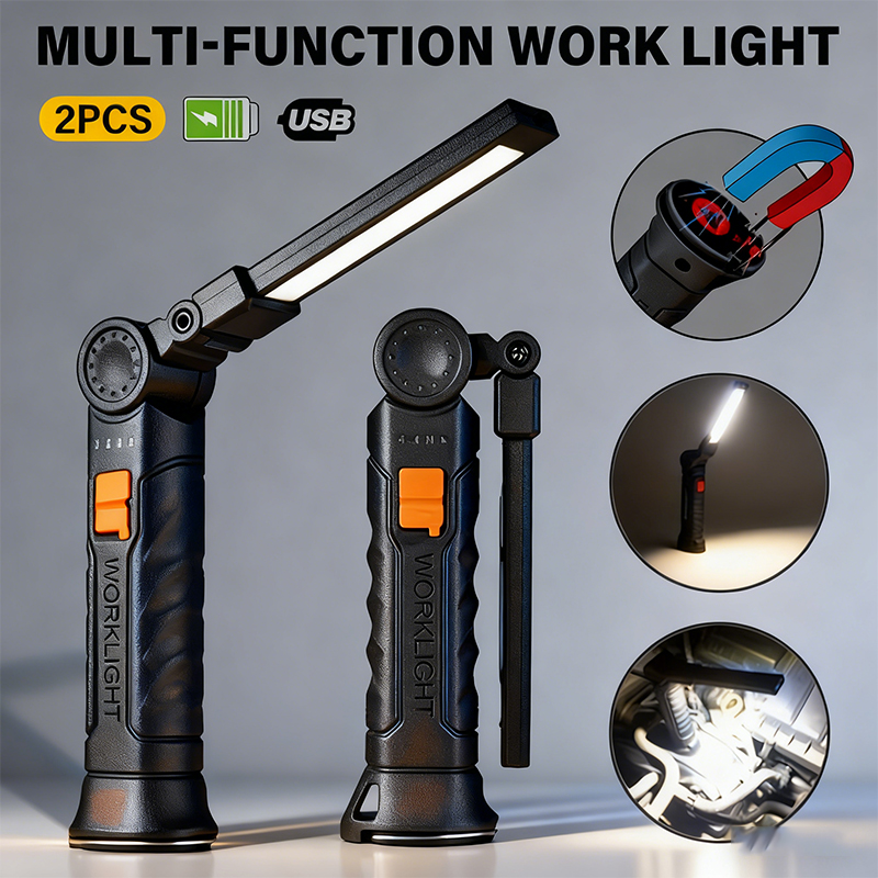 Power Bank - Linterna LED COB portátil, luz de