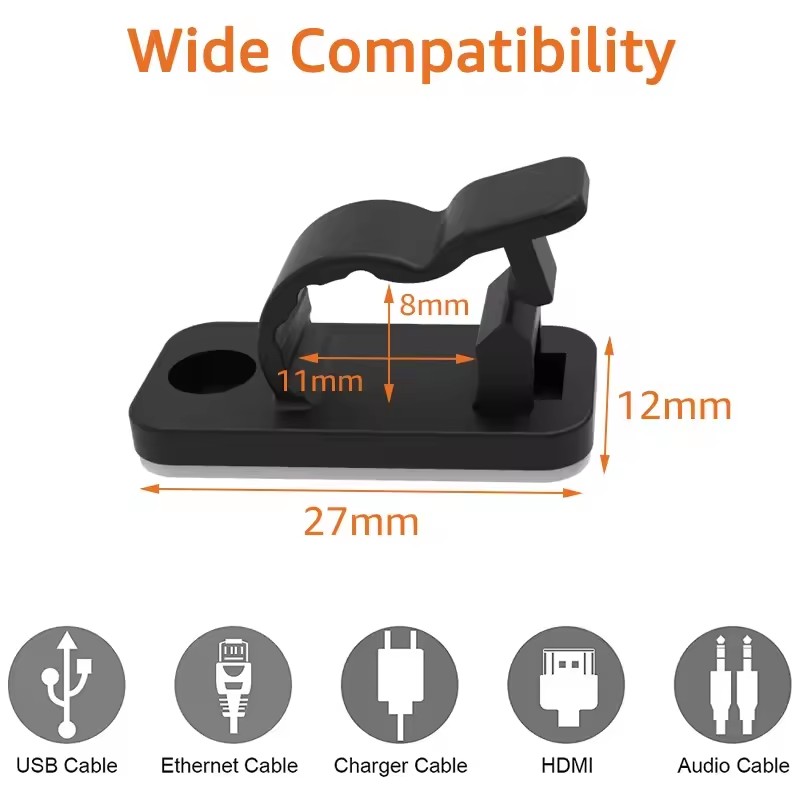 Clips autoadhesivos para cable - Cable Organizer reseña y precio