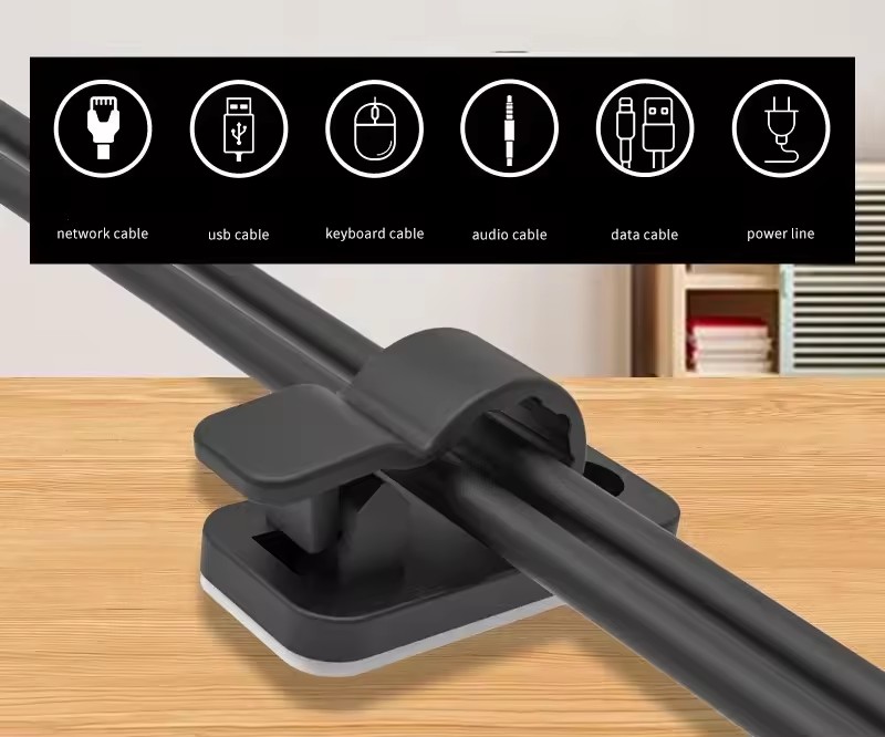 Clips autoadhesivos para cable - Cable Organizer reseña y precio