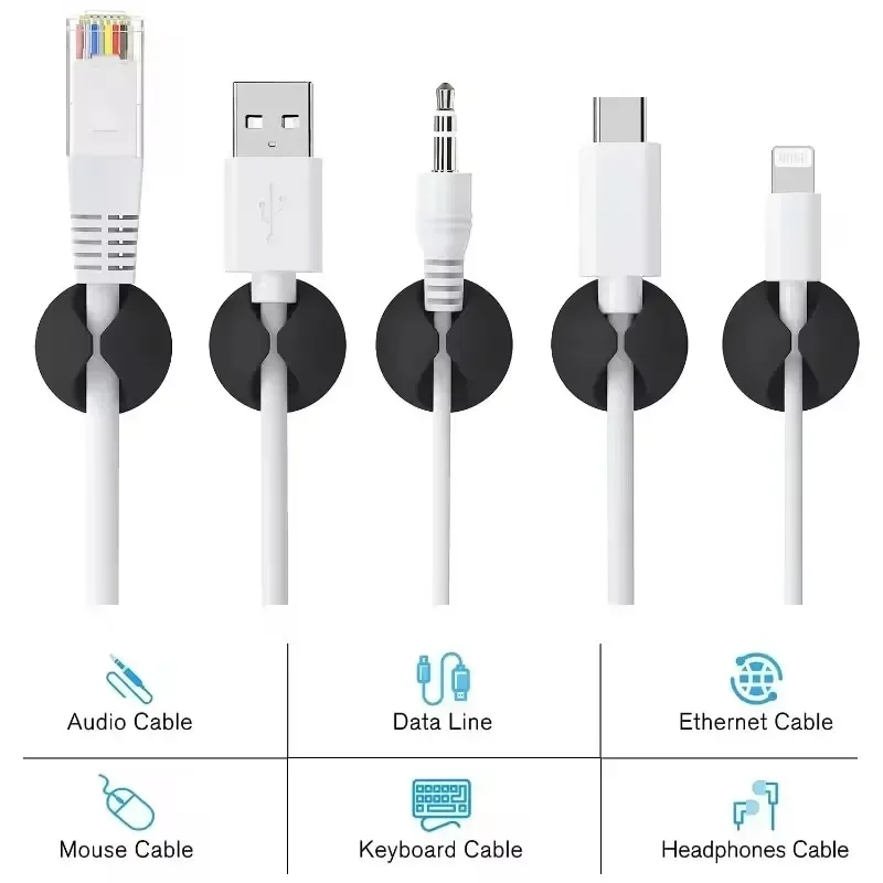 Clips para cables de escritori - Cable Organizer reseña y precio